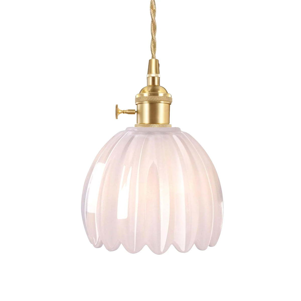 Hanging Glass Ceiling Fixture Floral Petal Shade 10 Inch E27 Socket Modern Kitchen Dining Room Overhead Lighting for Islands Counters Nooks