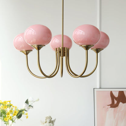 Multi-Globe Suspended Fixture Iron & Tinted Glass Shades E27 Socket for Kitchen Island Dining Area Living Space Bedroom Overhead Illuminatio