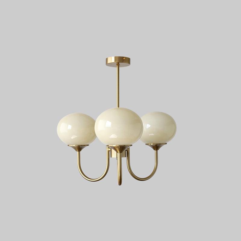 Orb Pendant Light with Adjustable Height Metal Frame and Spherical Shades for Kitchen Island Dining Living Room Bedroom E27 Socket Pink Whit
