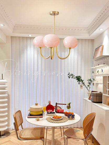 Multi-Globe Suspended Fixture Iron & Tinted Glass Shades E27 Socket for Kitchen Island Dining Area Living Space Bedroom Overhead Illuminatio