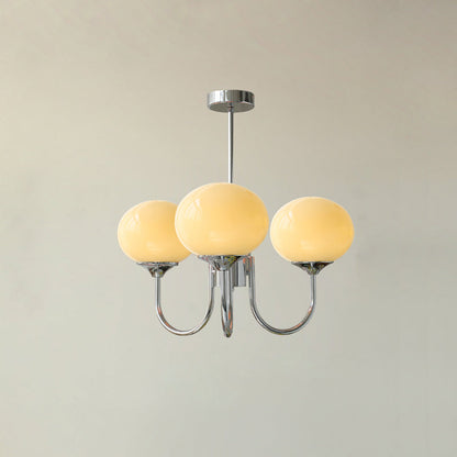 Multi-Globe Suspended Fixture Iron & Tinted Glass Shades E27 Socket for Kitchen Island Dining Area Living Space Bedroom Overhead Illuminatio