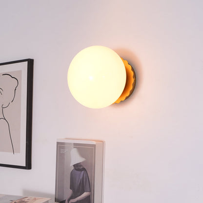 Adjustable Pink Glass Sconce with Metal Frame for Bedroom, Hallway & Living Room | Indoor Ceiling & Wall Mount Fixture E26 E27 Base