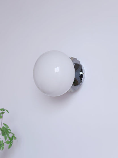 Adjustable Pink Glass Sconce with Metal Frame for Bedroom, Hallway & Living Room | Indoor Ceiling & Wall Mount Fixture E26 E27 Base