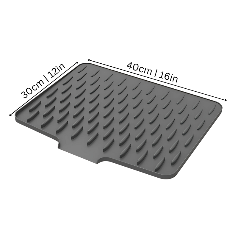 Flexible Silicone Countertop Protector Mat for Dishes and Hot Pans | Foldable Kitchen Drying Surface with Heat Resistance and Non-Slip Grip
