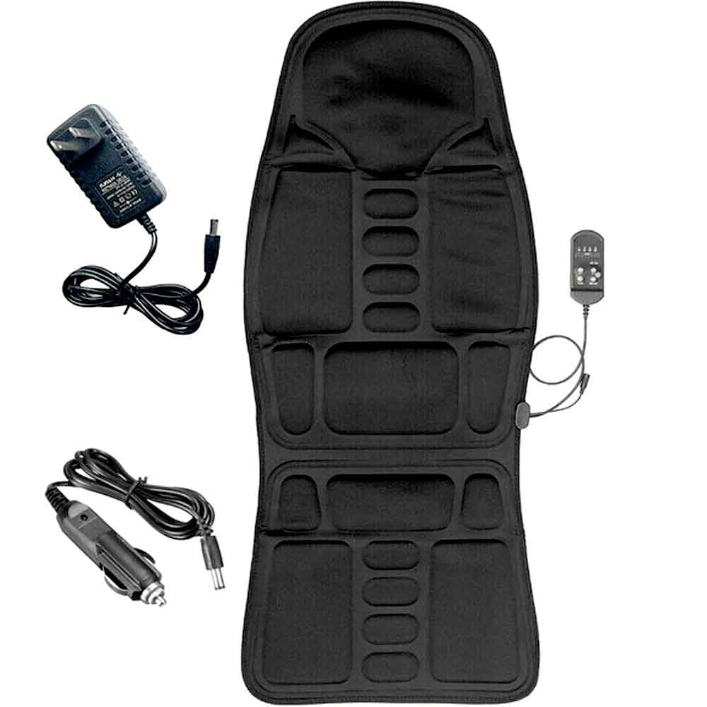 Heated Massage Seat Cushion 8 Programs Shiatsu Kneading Roller Therapy for Office Chair Car Driver Home Recliner Full Back Neck Lumbar