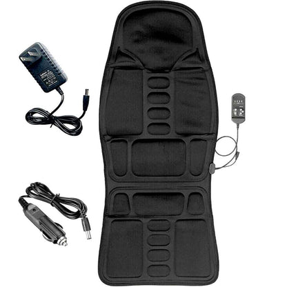 Heated Massage Seat Cushion 8 Programs Shiatsu Kneading Roller Therapy for Office Chair Car Driver Home Recliner Full Back Neck Lumbar