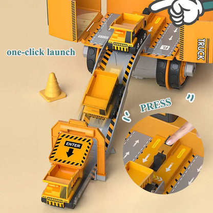 Kids Construction Toolkit with Working Power Drill & Vehicles | Take-Apart Building Set for Hands-On Learning, STEM Play & Group Projects