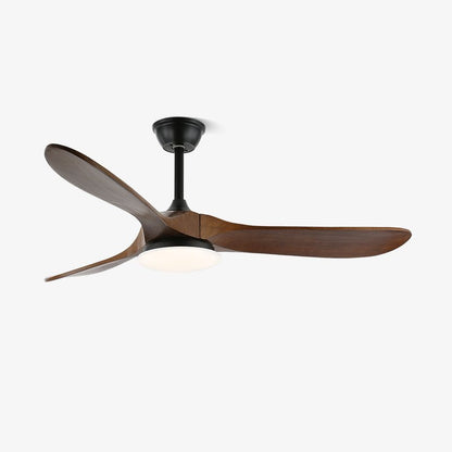 Ceiling Fan with Light 42in 52in Real Wood Blades 6 Speed LED Indoor Modern for Living Room Bedroom Dining Room Office Adjustable Temperatur