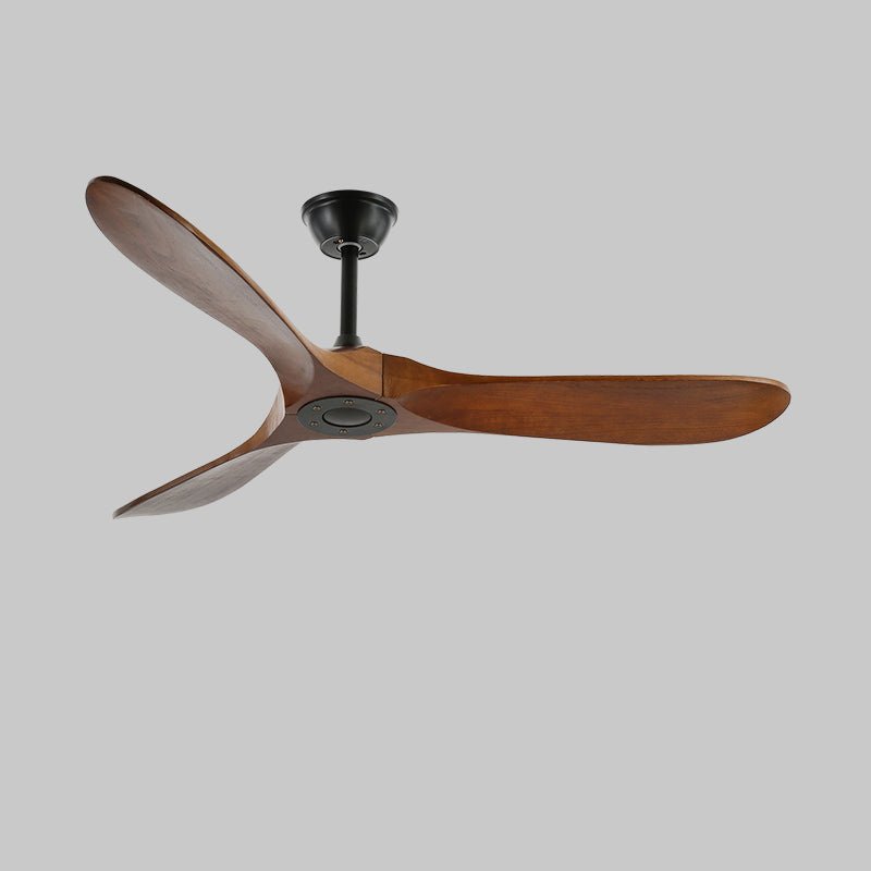 Wooden Blade Ceiling Fan with Remote 42-52 Inch 6-Speed Reversible Indoor Cooling Fan Vintage Farmhouse Style for Bedroom Living Room