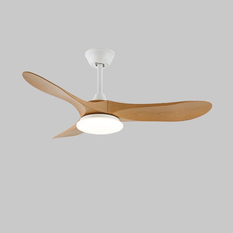 Ceiling Fan with Light 42in 52in Real Wood Blades 6 Speed LED Indoor Modern for Living Room Bedroom Dining Room Office Adjustable Temperatur