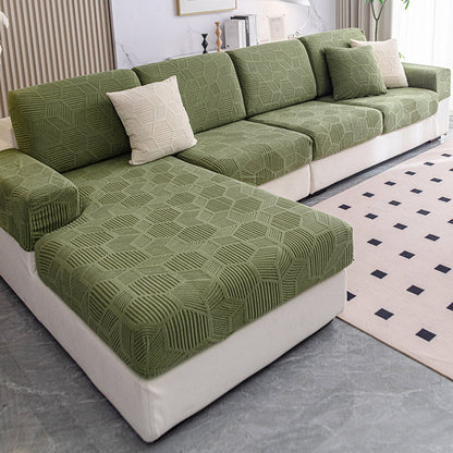 Sable Sofa Cover - Water-Resistant Jacquard, Pet-Friendly Couch Slipcover