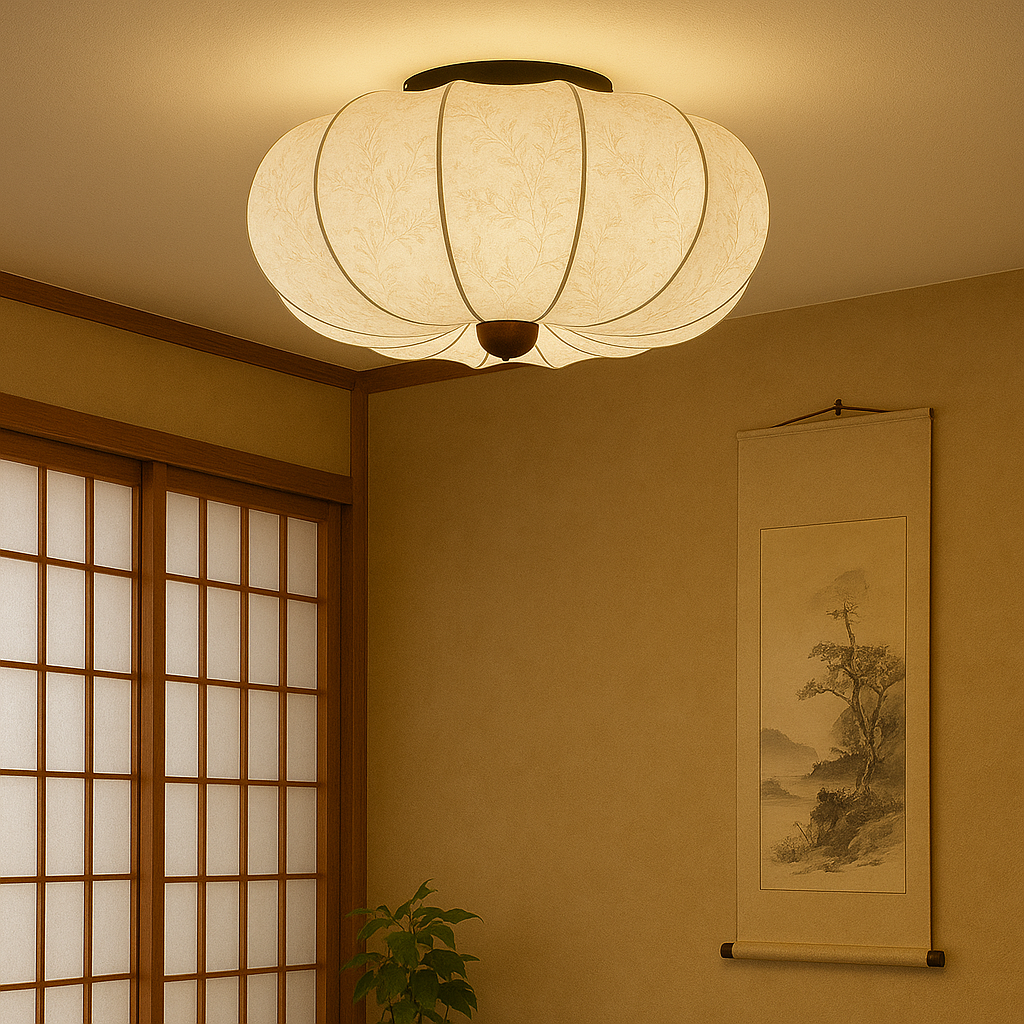 Flush Mount Fabric Ceiling Light White E27 Socket for Bedroom Living Room Hallway 108-161 sq ft Low Profile Ambient Lighting