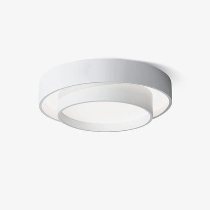 Flush Mount LED Ceiling Light Round Low-Profile Fixture Black White Gray 16 20 24 Inch Diameter for Bedroom Hall Kitchen Foyer