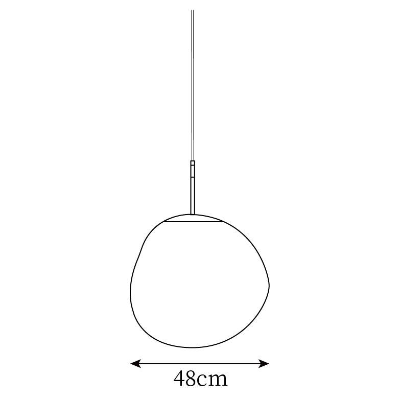 Hanging Dome Shade with Reflective Finish – Adjustable Drop Fixture for Kitchen Island, Dining Room, Bedroom – Metal Construction with E26 S