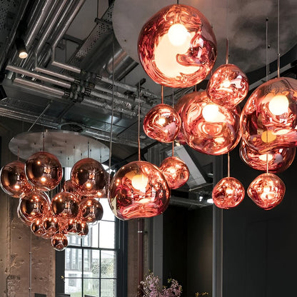 Unique Glass Drop Pendant Lighting Fixture