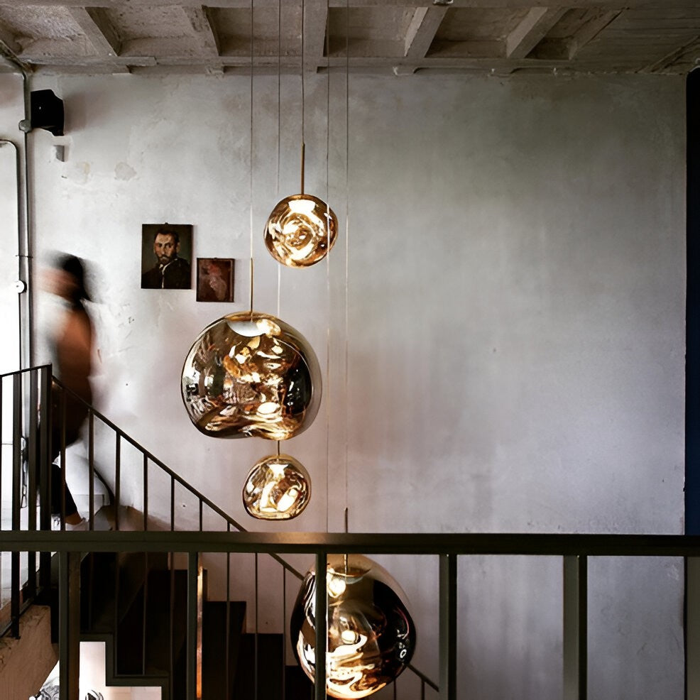 Unique Glass Drop Pendant Lighting Fixture