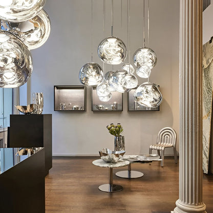 Unique Glass Drop Pendant Lighting Fixture