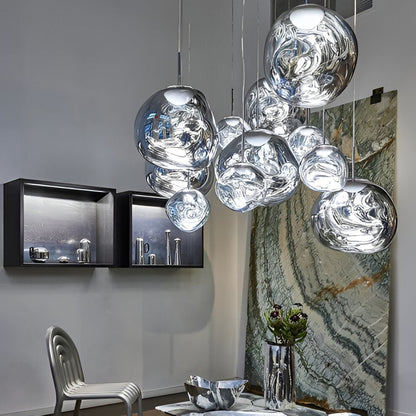 Unique Glass Drop Pendant Lighting Fixture