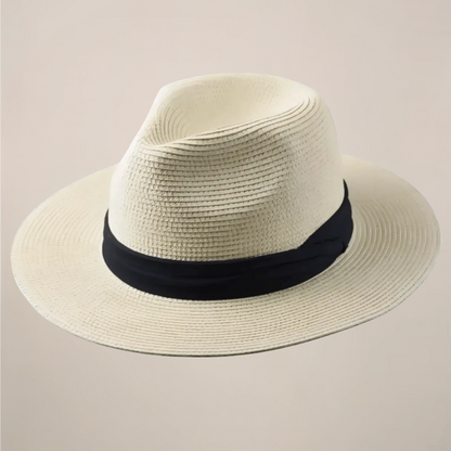 Wide Brim Panama Summer Hat for Men – Lightweight Breathable Sun Protection for Beach & Travel