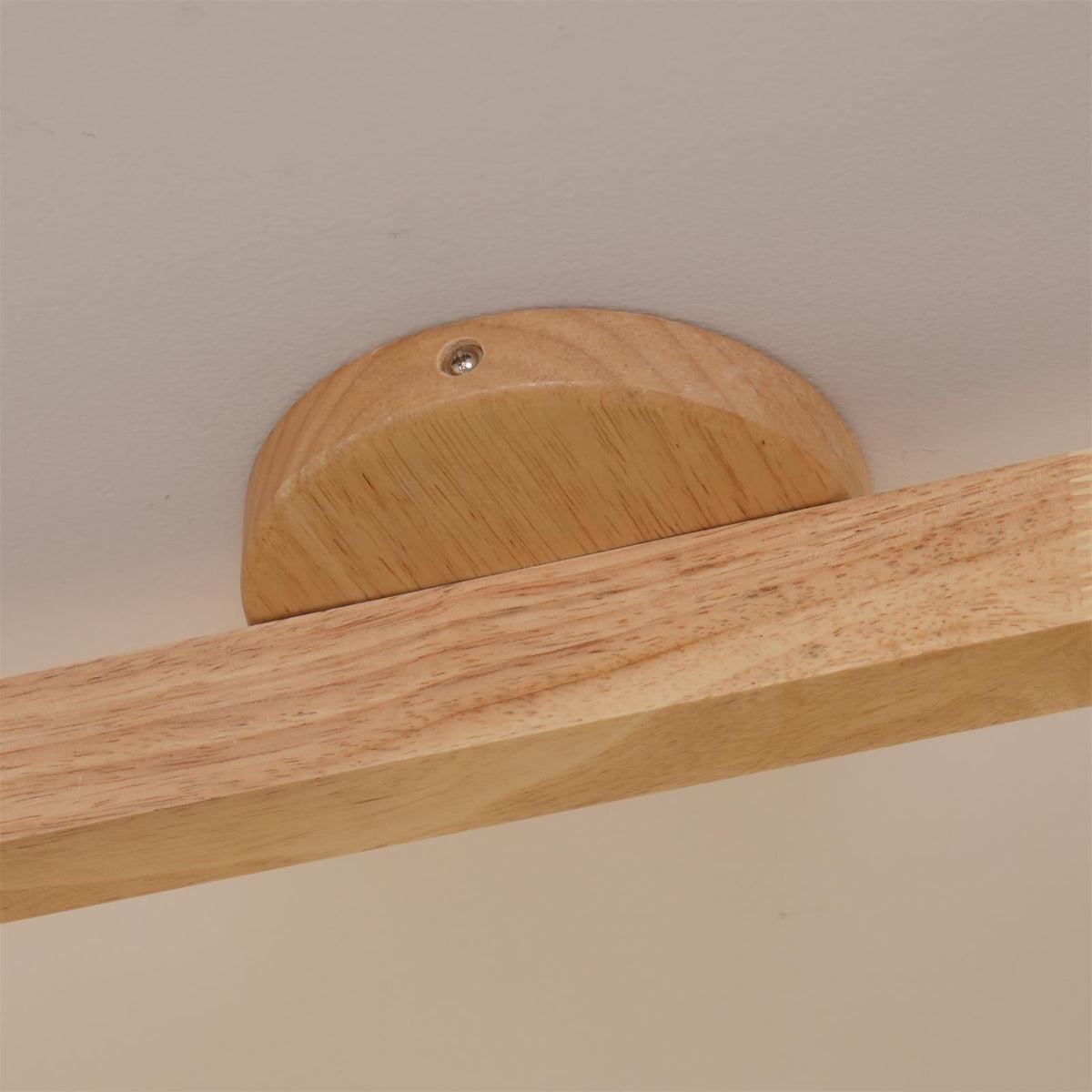 Adjustable LED Track Light 39 in Wood Finish Spotlight Bar Ceiling Mount for Kitchen Living Room Hallway Dining Room Modern Scandinavian Hom