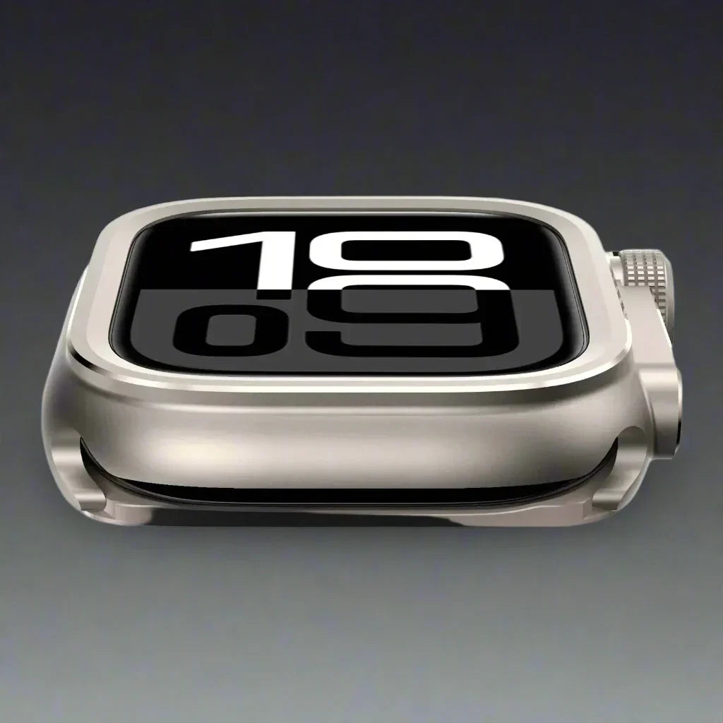 Full-Body Smartwatch Shield for Apple Watch – Titanium & Aluminum Construction, Precision-Fit Protection for 46mm/45mm/44mm Models