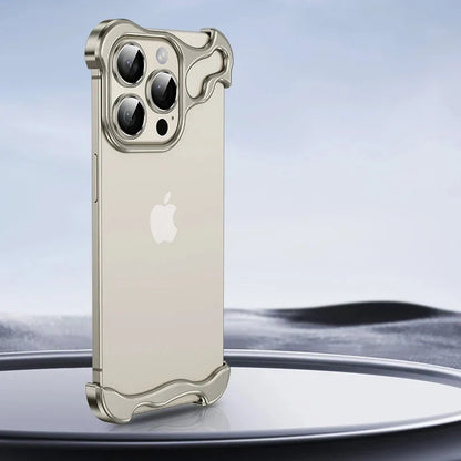 Aluminum Edge-Guard iPhone Bumper – Frameless Camera & Corner Shield for 12-17 Series