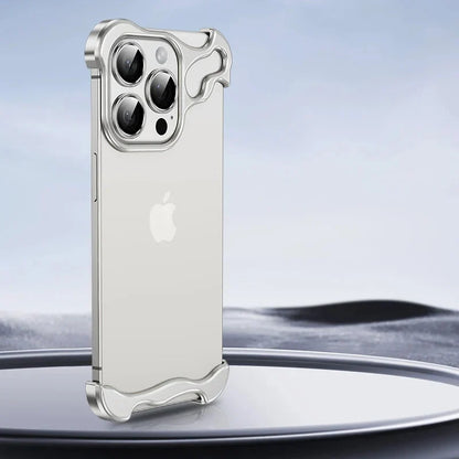 Aluminum Edge-Guard iPhone Bumper – Frameless Camera & Corner Shield for 12-17 Series