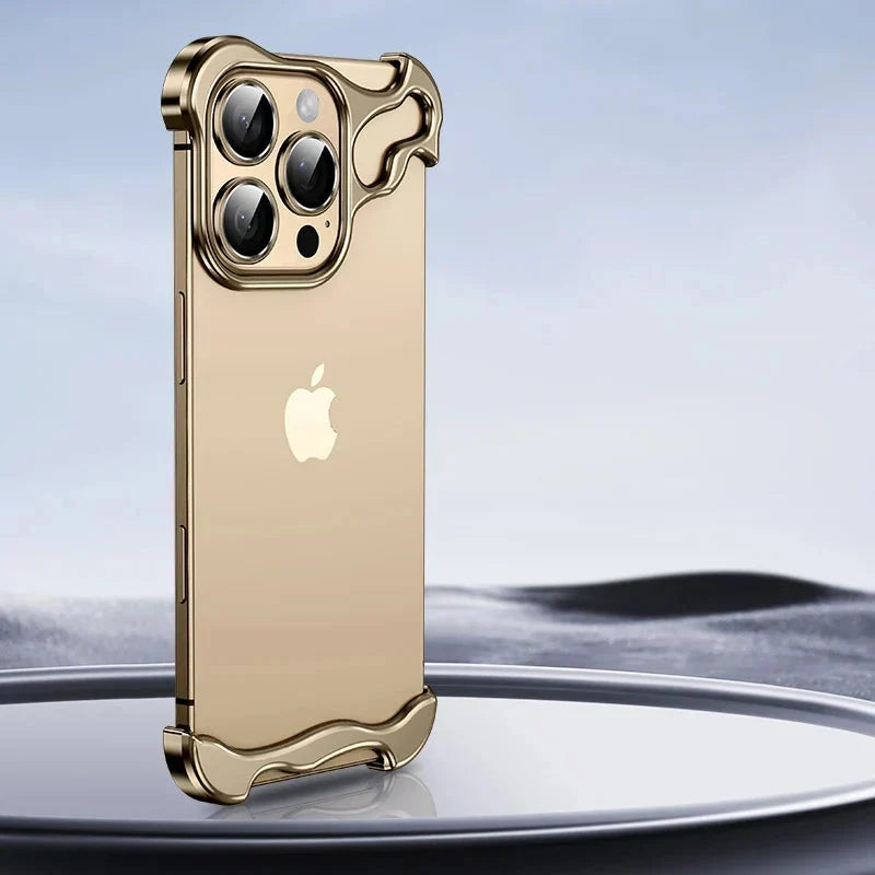 Aluminum Edge-Guard iPhone Bumper – Frameless Camera & Corner Shield for 12-17 Series