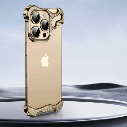 Aluminum Edge-Guard iPhone Bumper – Frameless Camera & Corner Shield for 12-17 Series