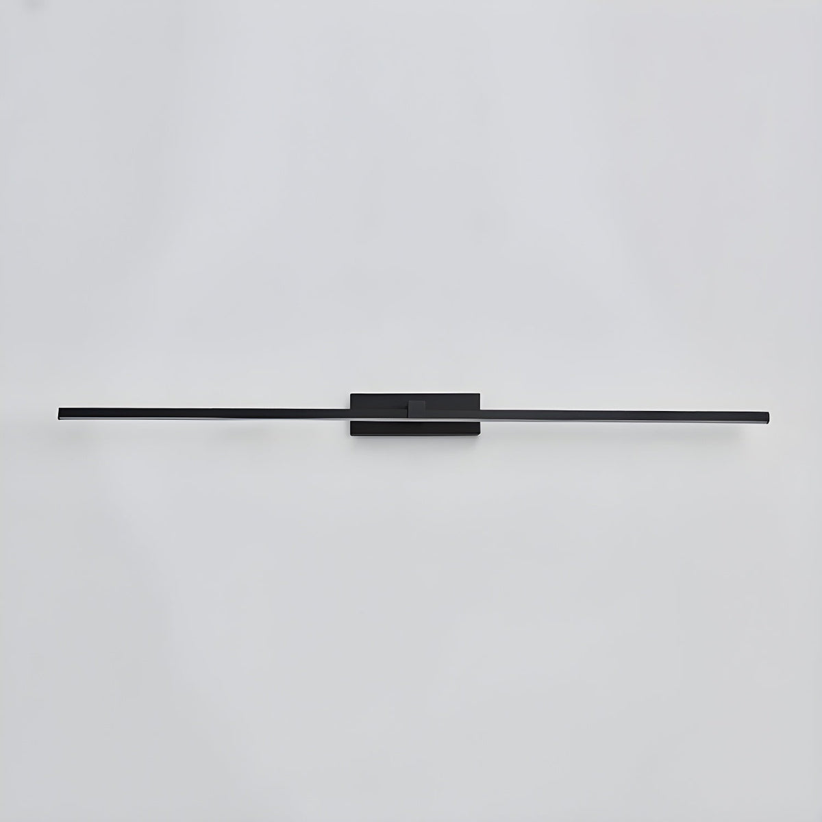 Hardwired LED Vanity Light Bar 16 in Aluminum Black for Bathroom Mirror Above Sink Modern Indoor Wall Sconce Fixture with Adjustable Color T
