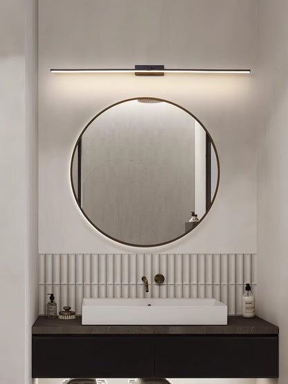 Hardwired LED Vanity Light Bar 16 in Aluminum Black for Bathroom Mirror Above Sink Modern Indoor Wall Sconce Fixture with Adjustable Color T