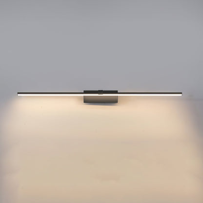 Hardwired LED Vanity Light Bar 16 in Aluminum Black for Bathroom Mirror Above Sink Modern Indoor Wall Sconce Fixture with Adjustable Color T