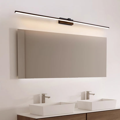 Hardwired LED Vanity Light Bar 16 in Aluminum Black for Bathroom Mirror Above Sink Modern Indoor Wall Sconce Fixture with Adjustable Color T