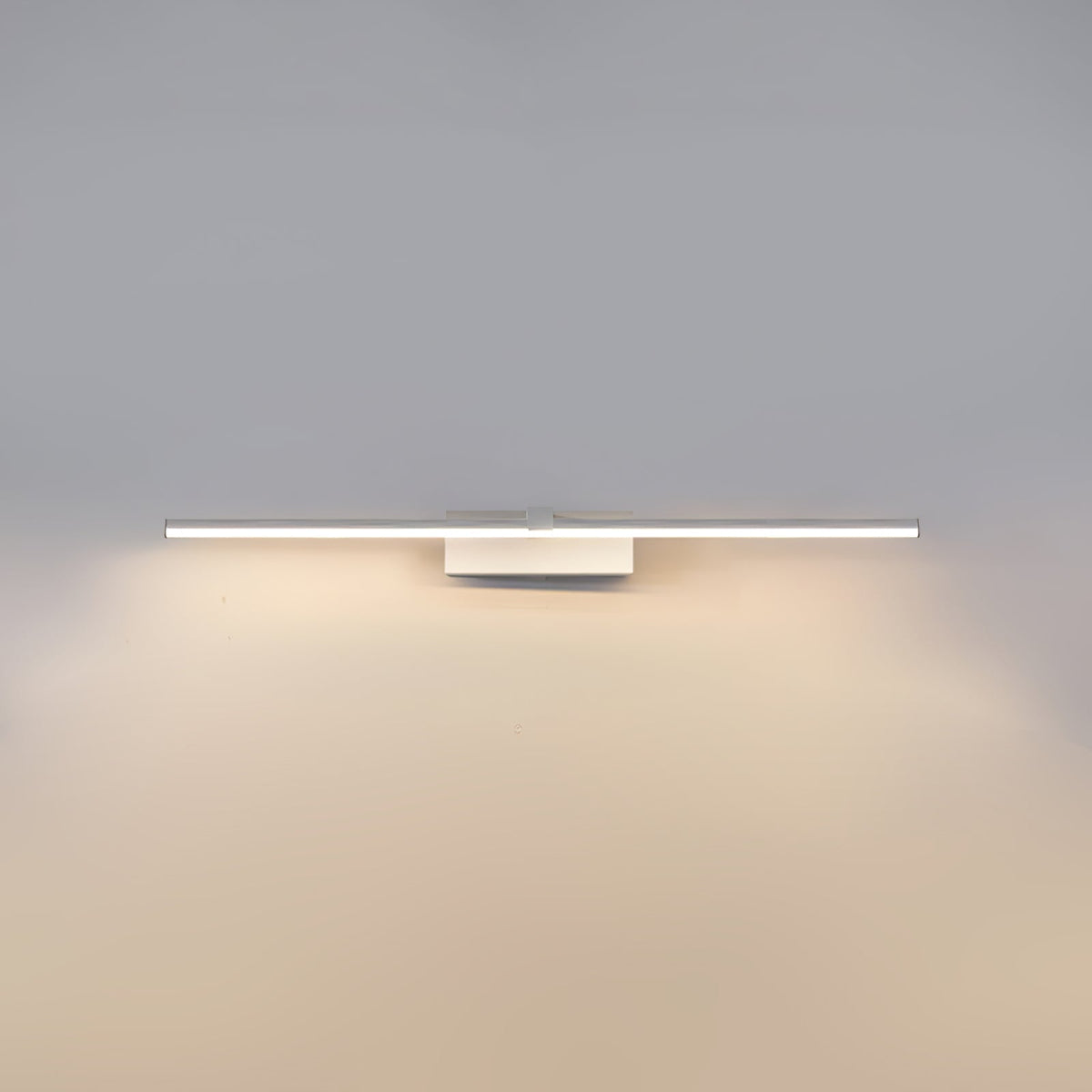 Hardwired LED Vanity Light Bar 16 in Aluminum Black for Bathroom Mirror Above Sink Modern Indoor Wall Sconce Fixture with Adjustable Color T