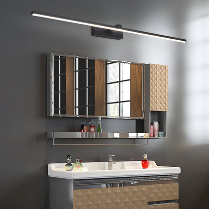 Hardwired LED Vanity Light Bar 16 in Aluminum Black for Bathroom Mirror Above Sink Modern Indoor Wall Sconce Fixture with Adjustable Color T