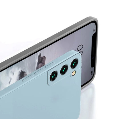 Silicone Phone Case with Microfiber Lining for Samsung Galaxy S22-S26 | Shock-Absorbing Protective Cover with Raised Edges