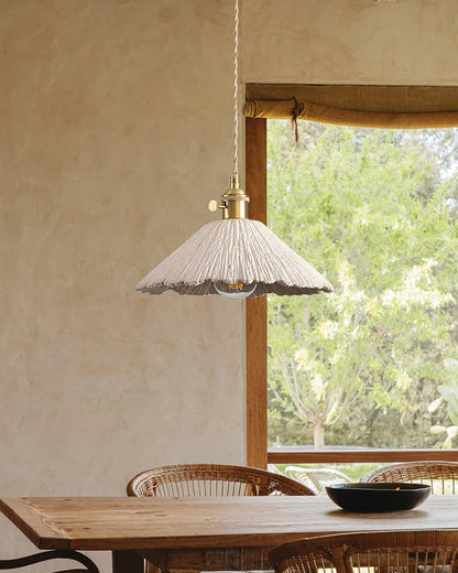 Industrial Concrete Hanging Light Fixture with Adjustable Cord for Kitchen Island Breakfast Bar Dining Area Counter Modern Gray Cement Suspe