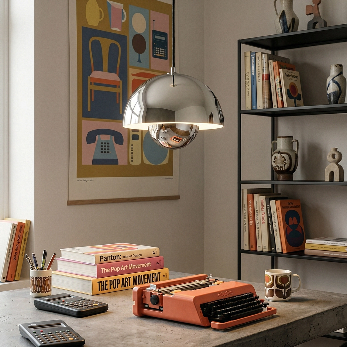Mid-Century Modern Flower Bud Pendant Light - Versatile Pendant Lighting with Geometric Design