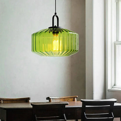 Handblown Glass Pendant Light Fixture 11 Inch Diameter for Kitchen Dining Room Hallway Living Room Bedroom LED Ceiling Light