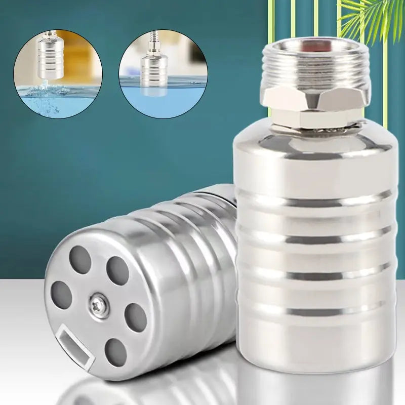 Compact Stainless Steel Float Valve for Automatic Water Level Control in Tanks, Barrels & Ponds
