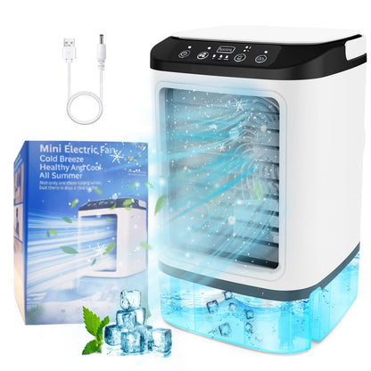 Mini Air Conditioner | 4-in-1 Portable AC with Fast Cooling & Adjustable Airflow | Ideal for Home, Office, and Travel