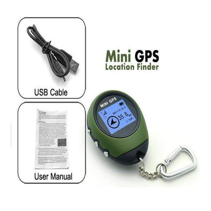 Mini GPS Tracker | Portable Keychain Navigation Device with Long Battery Life | Essential Tool for Outdoor Adventures