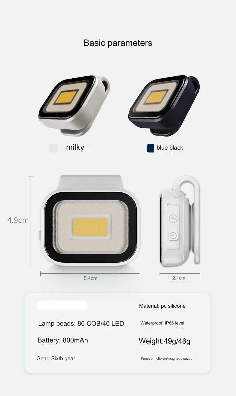 Portable LED Camping Lamp with Clip-on Design & Waterproof Feature for Outdoor Adventures