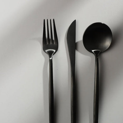 Titanium-Coated Stainless Steel Flatware Set – 18/10 Premium Dinnerware Service for Everyday Dining & Special Occasions