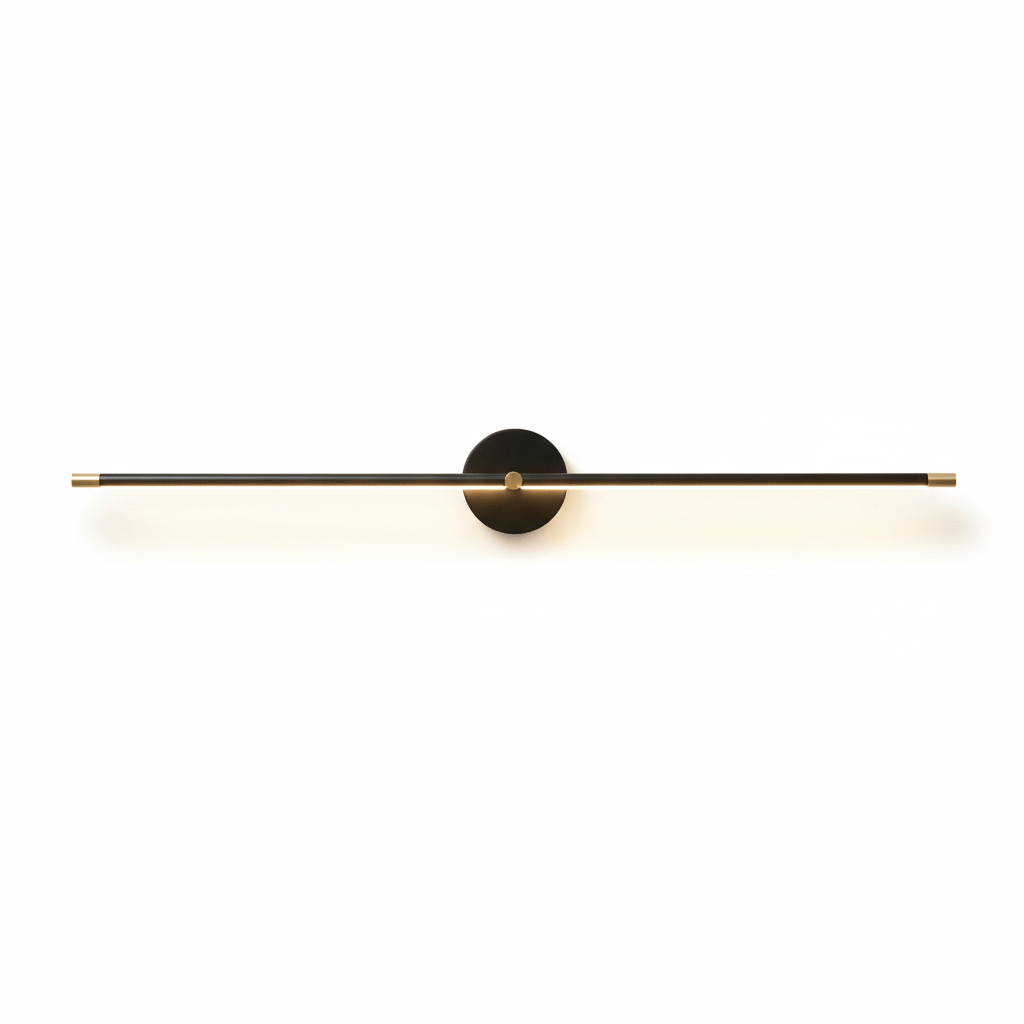 LED Bathroom Vanity Light Bar 27 Inch Modern Wall Sconce Fixture for Mirror Makeup Lighting Chrome Gold Black Hardwired Indoor 12W Warm Whit