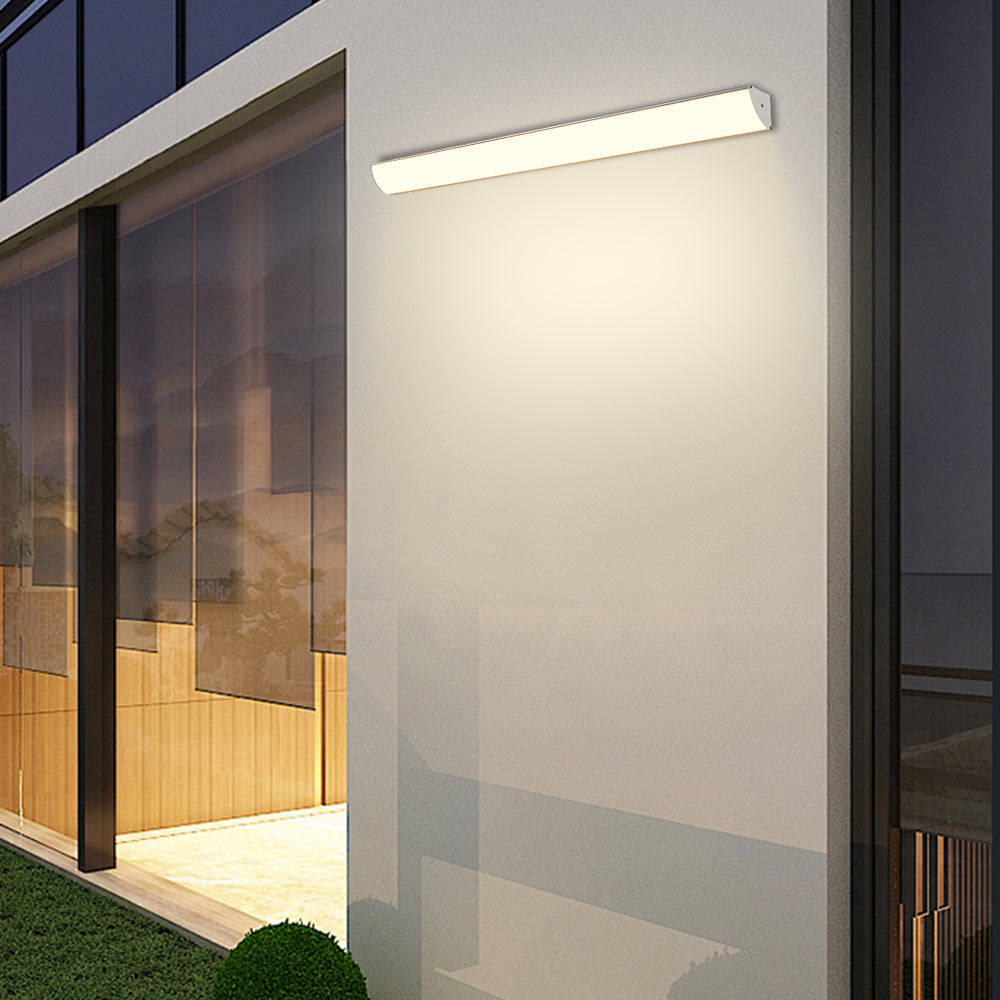 Outdoor Aluminum LED Wall Sconce Waterproof Light Fixture Modern Design for Patio, Porch, Entryway