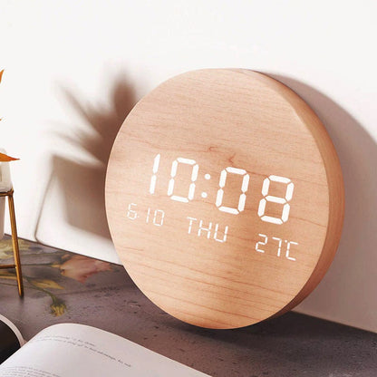 Minimalist Collection | Digital Wall Clock with Clear Display | Scandinavian Decor for Modern Interiors