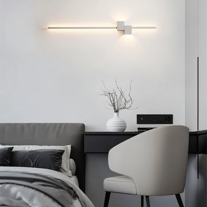 Minimalist LED Wall Light for Modern Interiors – in Black, White, or Gold