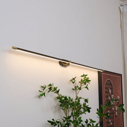 Cordless Rechargeable Linear Wall Light with Touch Control – USB Powered Battery-Operated Vanity Sconce for Bathroom Mirror Bedroom Closet
