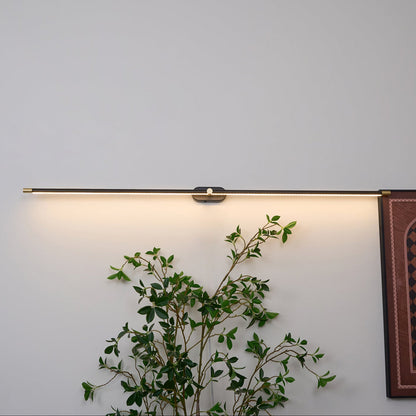 Rechargeable LED Wall Sconce Light with Touch Dimmer Switch for Bedroom Bathroom Mirror Vanity Hallway No Wiring Cordless Modern Linear